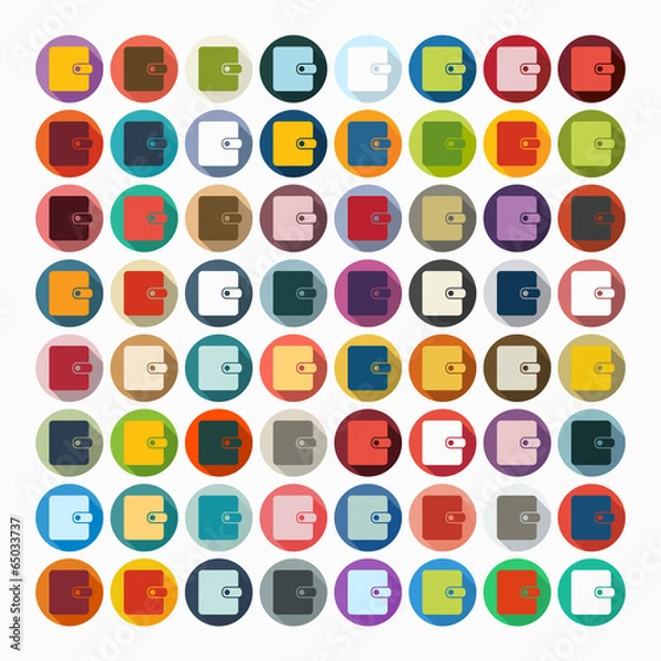 Fototapeta Flat design: purse