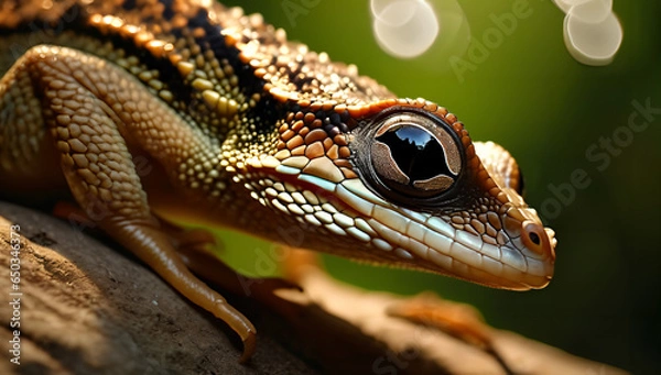 Fototapeta close up of a lizard