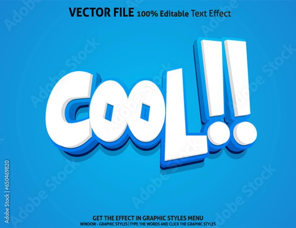 Obraz Cool! 3D editable text effect
