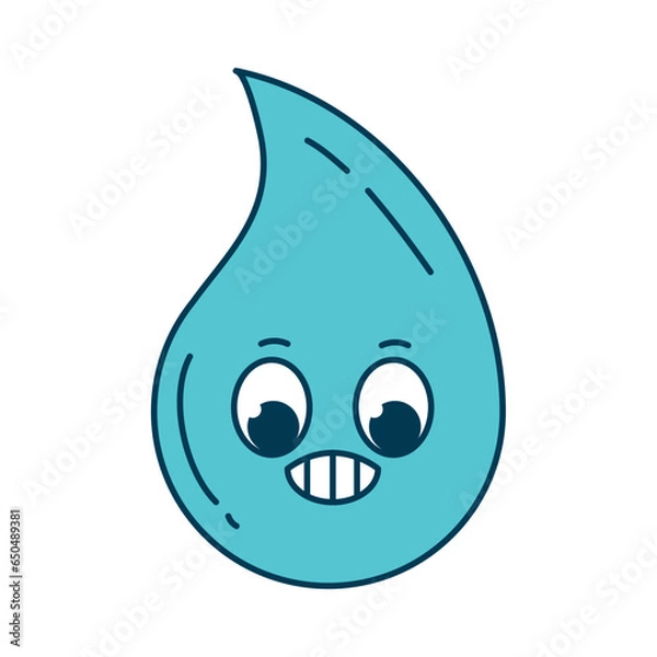 Obraz weather cartoon character drop