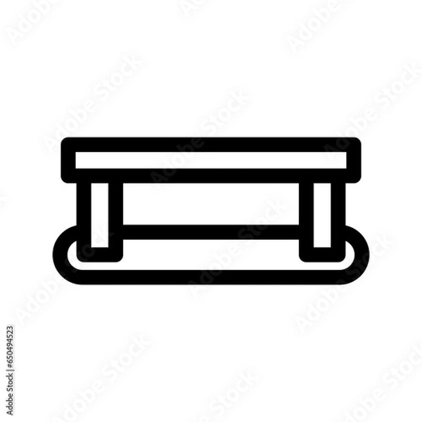 Obraz Sunbed Icon Vector Symbol Design Illustration