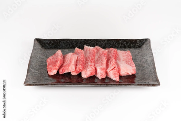 Obraz 牛肉　中落カルビ　黒毛和牛