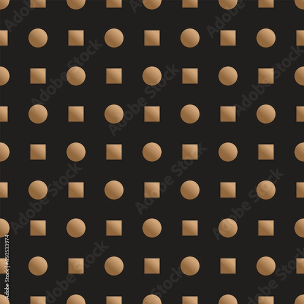 Obraz Vector illustration of a seamless abstract polkadot pattern.
