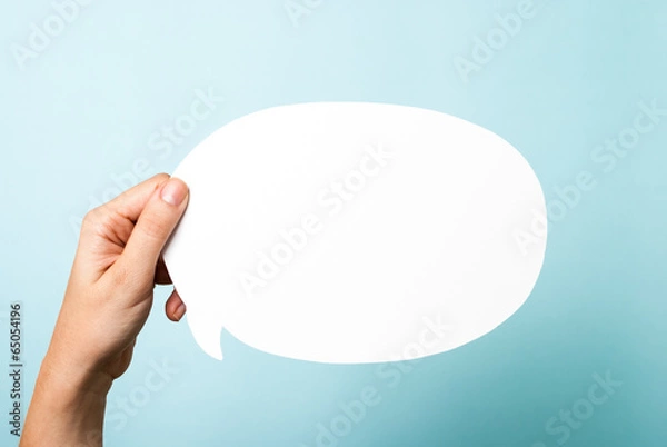 Obraz Bubble odizolowane na niebieskim tle