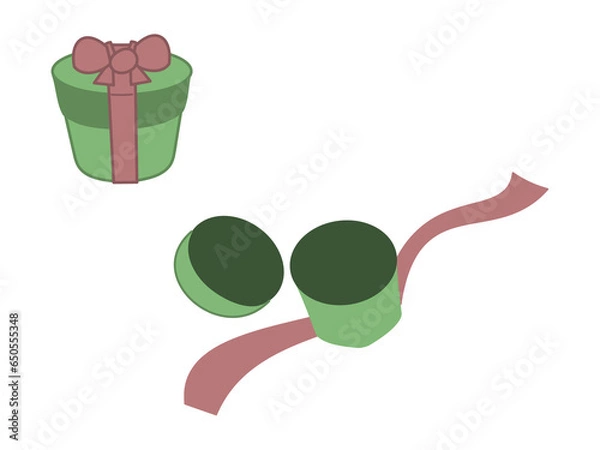 Fototapeta クリスマスのかわいいプレゼント