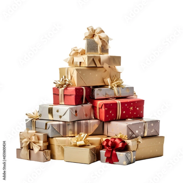 Fototapeta stack of gift boxes