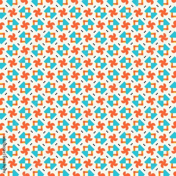 Obraz Seamless geometric pattern. Abstract background. Vector Illustration.