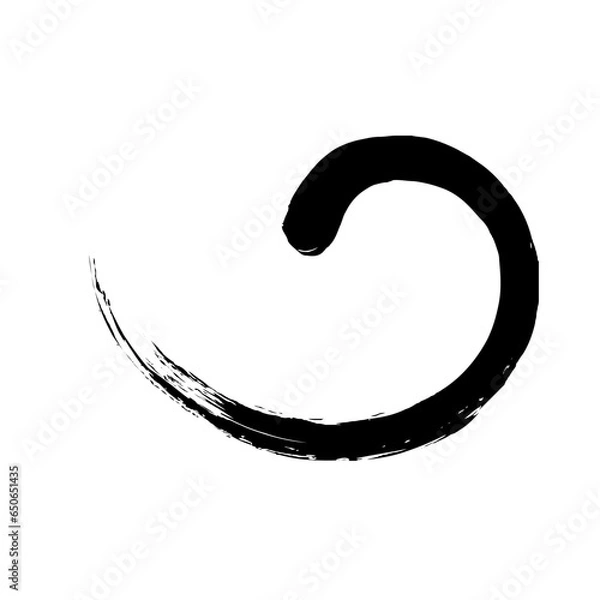 Fototapeta Spiral Line Abstract Grunge Brush Stroke