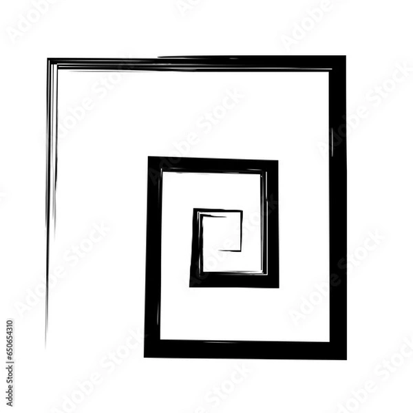 Fototapeta Spiral Line Abstract Grunge Brush Strock