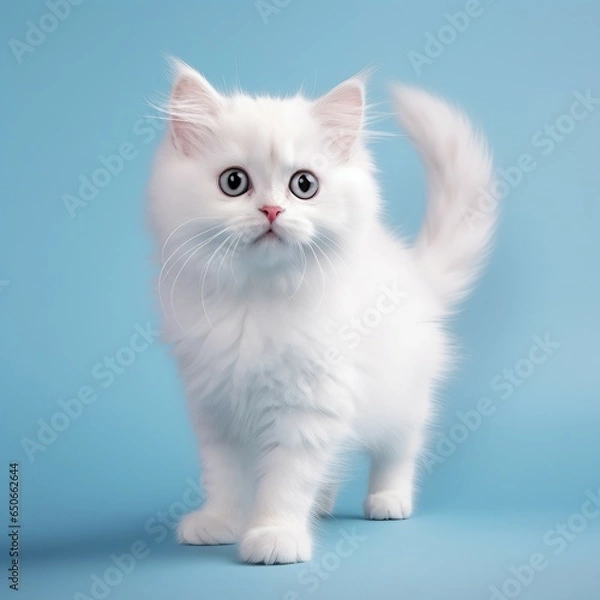 Obraz 白い子猫(white cute cat)