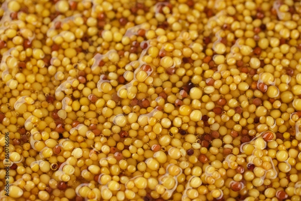 Obraz French dijon mustard close up