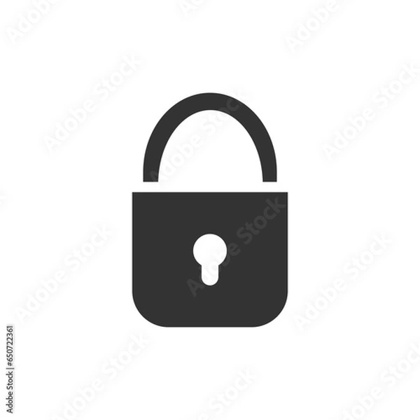 Fototapeta padlock icon isolated on white background