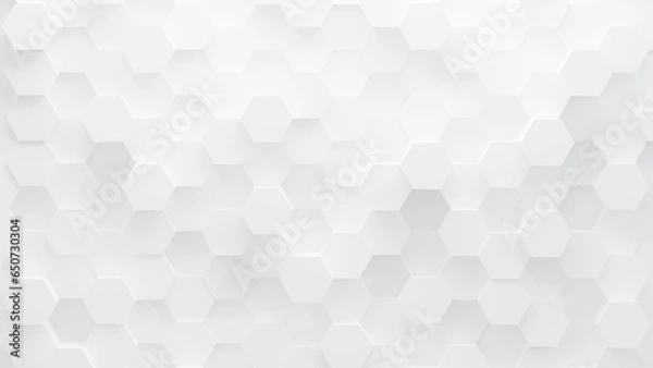Obraz 16:9｜モノトーンのハニカム構造の背景素材