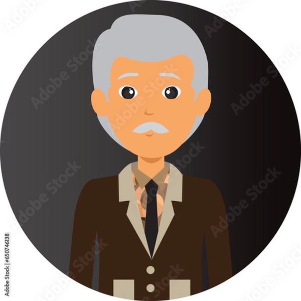 Fototapeta Face vector hand drawn profile