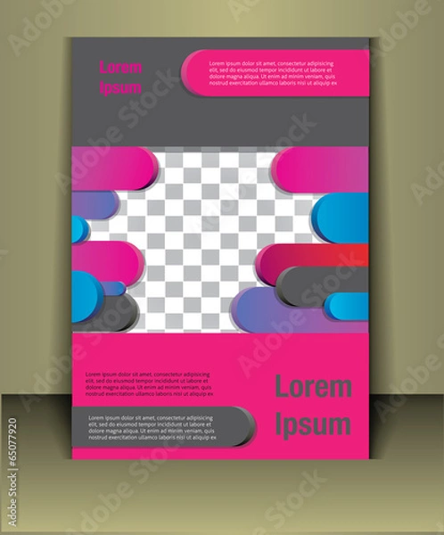 Obraz Vector brochure cover template