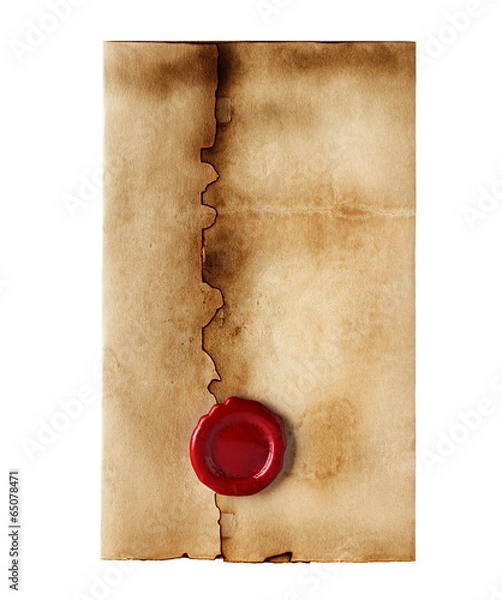 Fototapeta Stara, vintage koperta izolowana