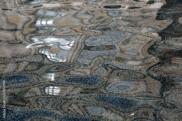 Obraz reflections of buildings in the water