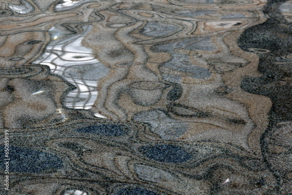 Obraz reflections of buildings in the water