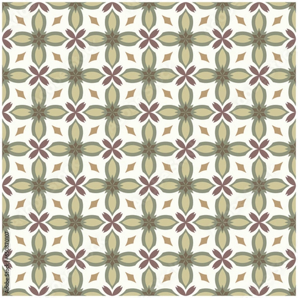 Obraz Decorative background seamless vector pattern. Floor, wall, floor tile design.