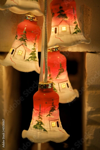 Fototapeta campanas navideñas