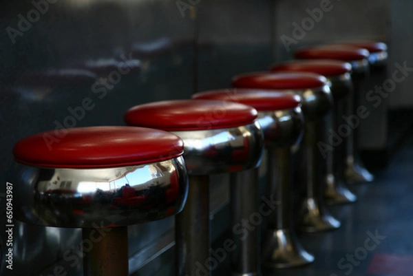 Fototapeta Diner Stools 1