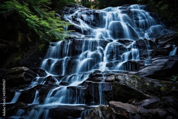 Obraz waterfall in the mountains