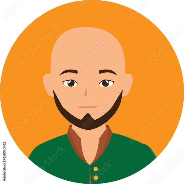 Fototapeta Face vector hand drawn profile