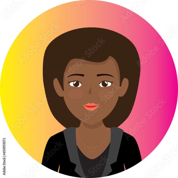 Fototapeta Face vector hand drawn profile