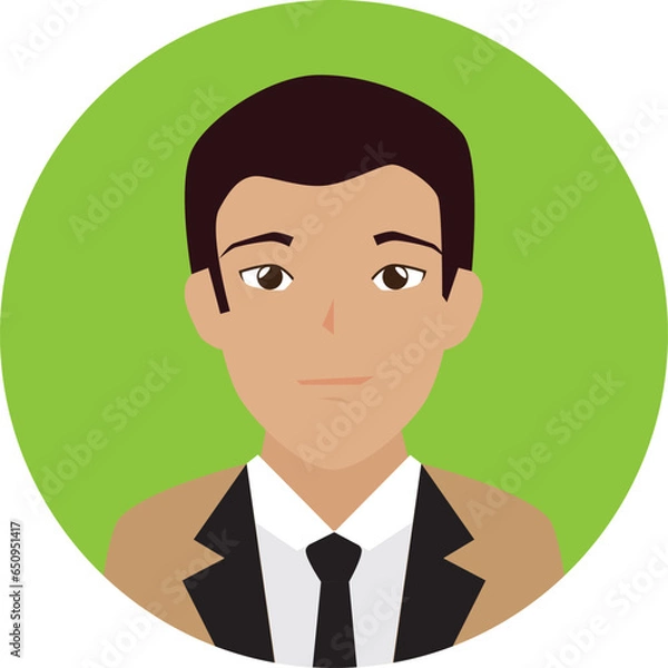 Fototapeta Face vector hand drawn profile