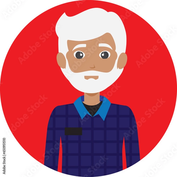 Fototapeta Face vector hand drawn profile