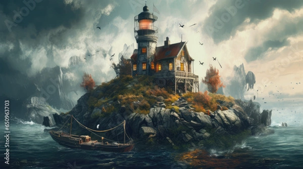 Obraz castle in the night