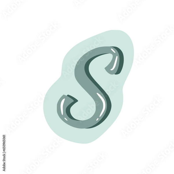Fototapeta Alphabet Letter Font Green