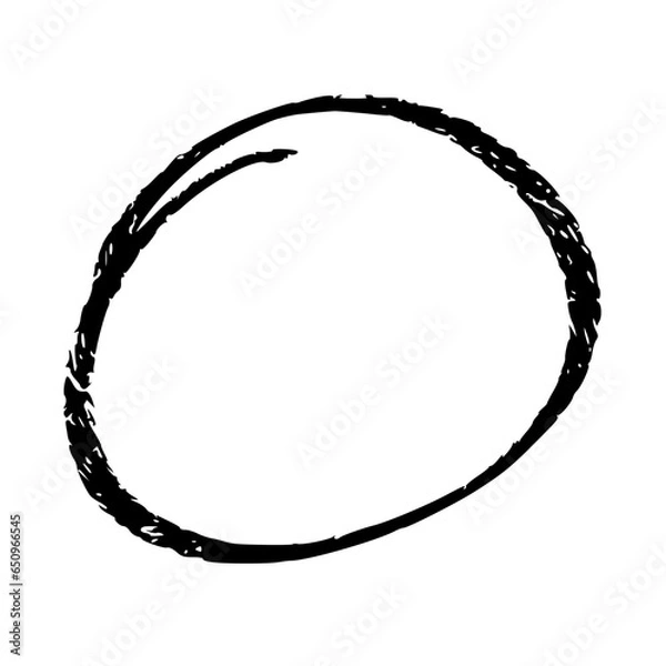 Fototapeta Abstract Simple Circle in Black