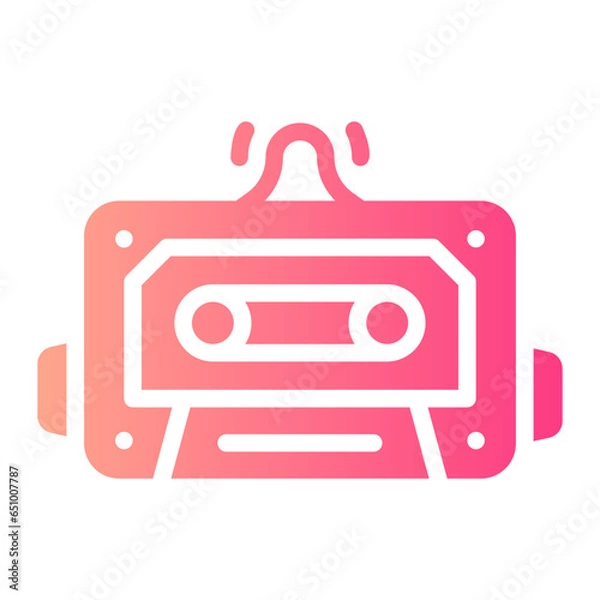 Fototapeta cassette Gradient icon