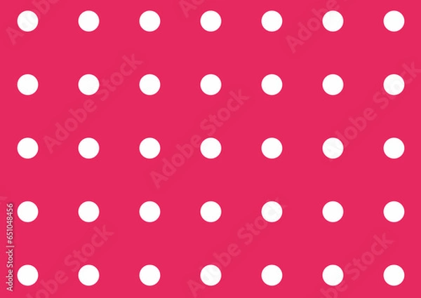 Obraz ドット柄（赤白）2