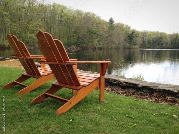 Obraz relaks nad wodą