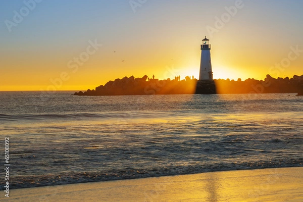 Obraz Lighthouse at sunset