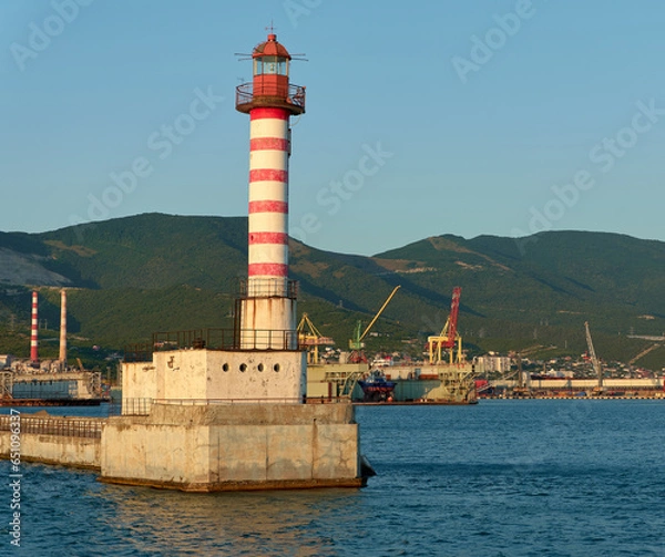 Obraz lighthouse in port