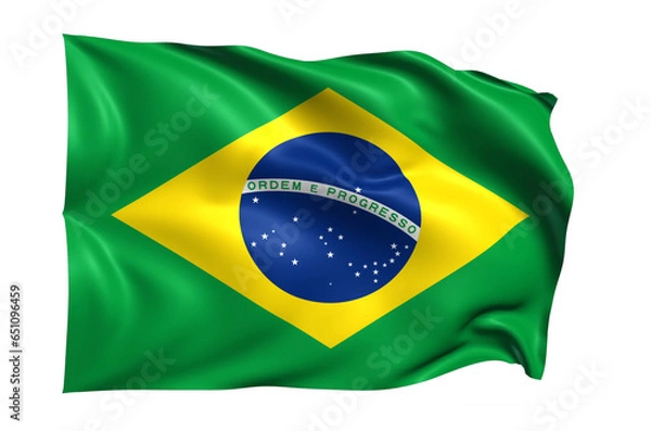 Obraz Brazil Flag on transparent Background