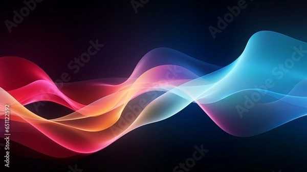 Fototapeta background with abstract sound wave in motion