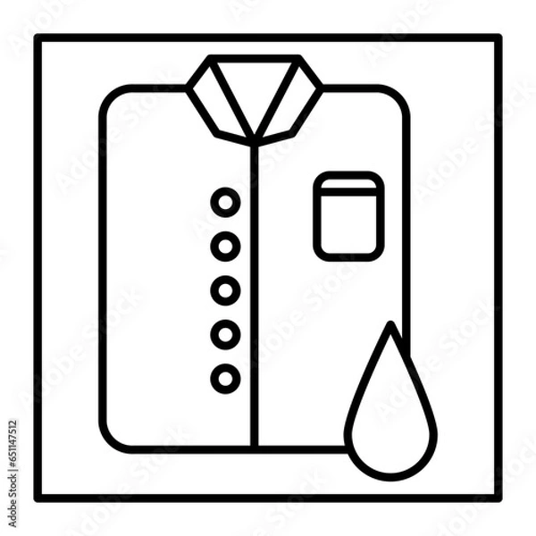 Fototapeta The laundry icon is an icon that represents the activity of washing clothes. Usually this icon consists of a clear and easily recognizable image of a washing machine or a pile of clothes.