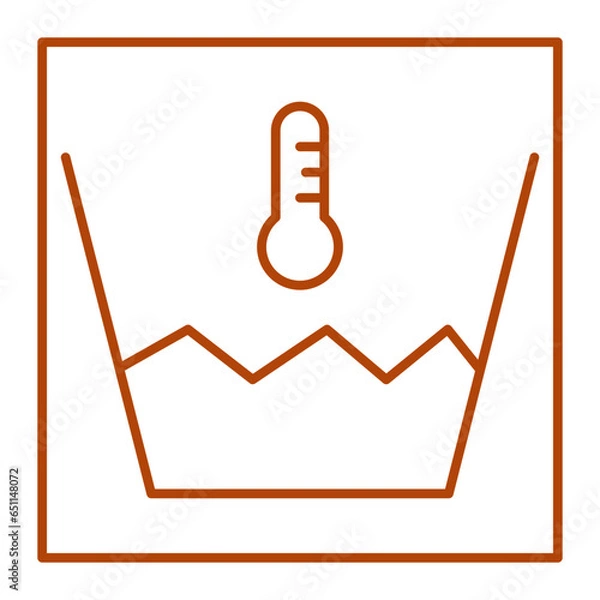 Fototapeta The laundry icon is an icon that represents the activity of washing clothes. Usually this icon consists of a clear and easily recognizable image of a washing machine or a pile of clothes.