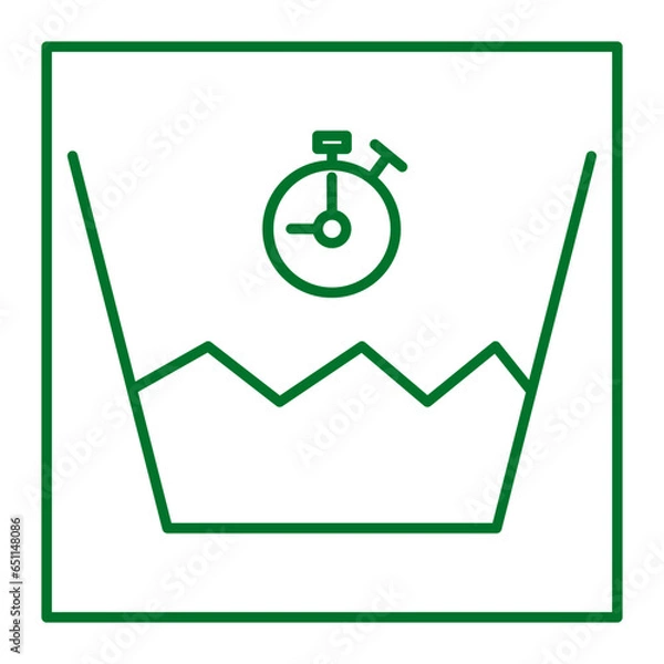 Fototapeta The laundry icon is an icon that represents the activity of washing clothes. Usually this icon consists of a clear and easily recognizable image of a washing machine or a pile of clothes.
