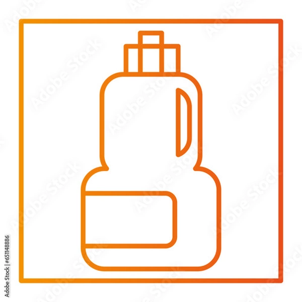Fototapeta The laundry icon is an icon that represents the activity of washing clothes. Usually this icon consists of a clear and easily recognizable image of a washing machine or a pile of clothes.
