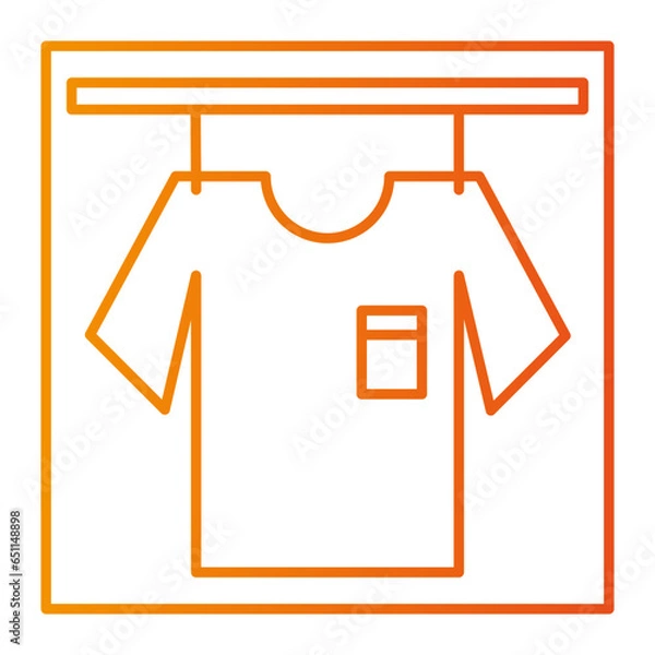 Fototapeta The laundry icon is an icon that represents the activity of washing clothes. Usually this icon consists of a clear and easily recognizable image of a washing machine or a pile of clothes.