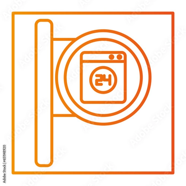Fototapeta The laundry icon is an icon that represents the activity of washing clothes. Usually this icon consists of a clear and easily recognizable image of a washing machine or a pile of clothes.