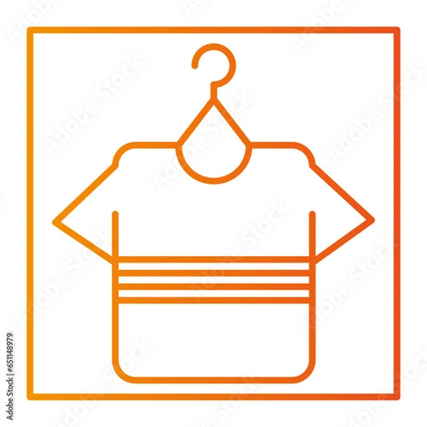 Fototapeta The laundry icon is an icon that represents the activity of washing clothes. Usually this icon consists of a clear and easily recognizable image of a washing machine or a pile of clothes.