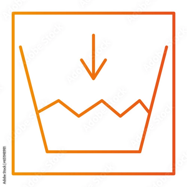 Fototapeta The laundry icon is an icon that represents the activity of washing clothes. Usually this icon consists of a clear and easily recognizable image of a washing machine or a pile of clothes.