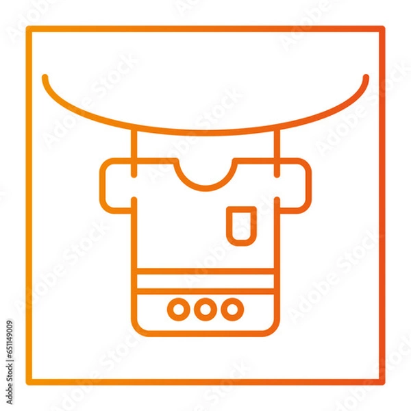 Fototapeta The laundry icon is an icon that represents the activity of washing clothes. Usually this icon consists of a clear and easily recognizable image of a washing machine or a pile of clothes.
