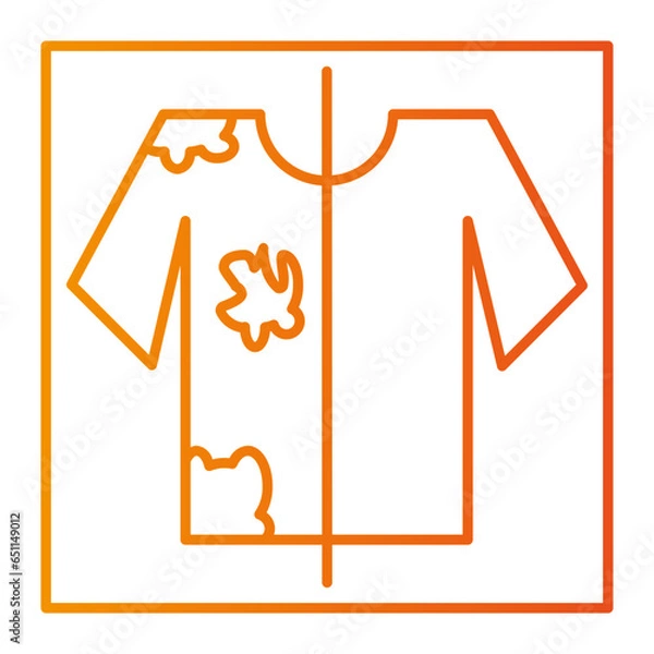 Fototapeta The laundry icon is an icon that represents the activity of washing clothes. Usually this icon consists of a clear and easily recognizable image of a washing machine or a pile of clothes.